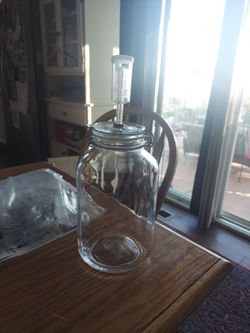 Large one and a half gallon fermenting jar