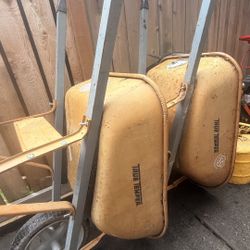 two wheelbarrows
