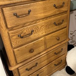 5 Drawer Oak Dresser