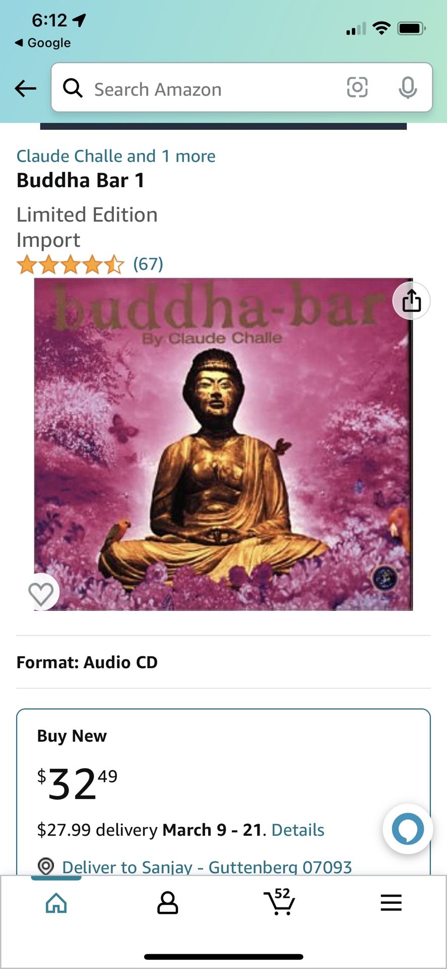 Buddha Bar By Claude Challe Audio CD!