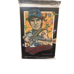 1995 Cardtoons Baseball Card Parody Trading Card Pack 8 cards/pack unopened