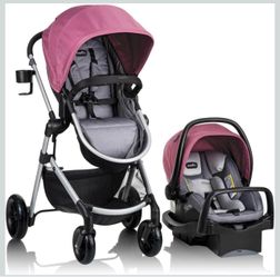 Evenflo pivot stroller with car seat set