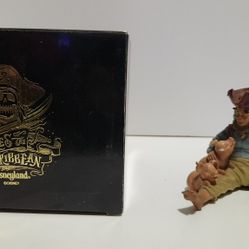 Pirates Of The Caribbean, Disneyland 2003 Special Event Merch, Pirate With Pig Figure, LE, Rare