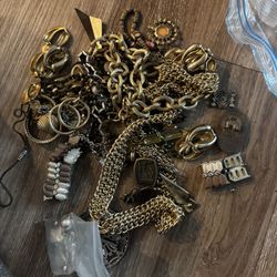 Gold Played Pieces Of Jewelry