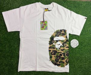 BAPE Short Sleave White Tee Shirt