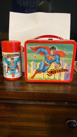1978 'Superman The Movie' Metal Lunchbox And Thermos