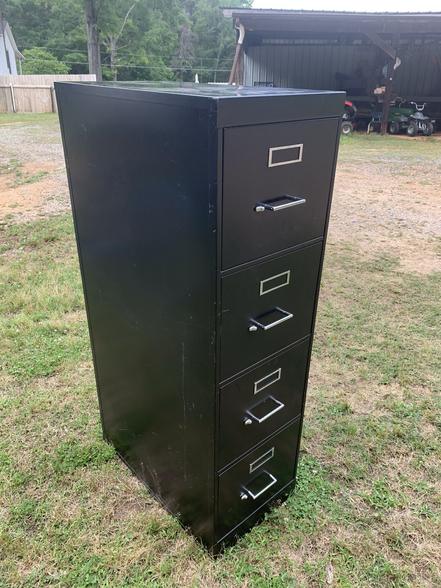 Black file cabinet with 5 drawer