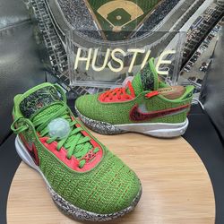 Nike Lebron XX 20 'Stocking Stuffer' Green Sneakers (GS) Size 6.5Y