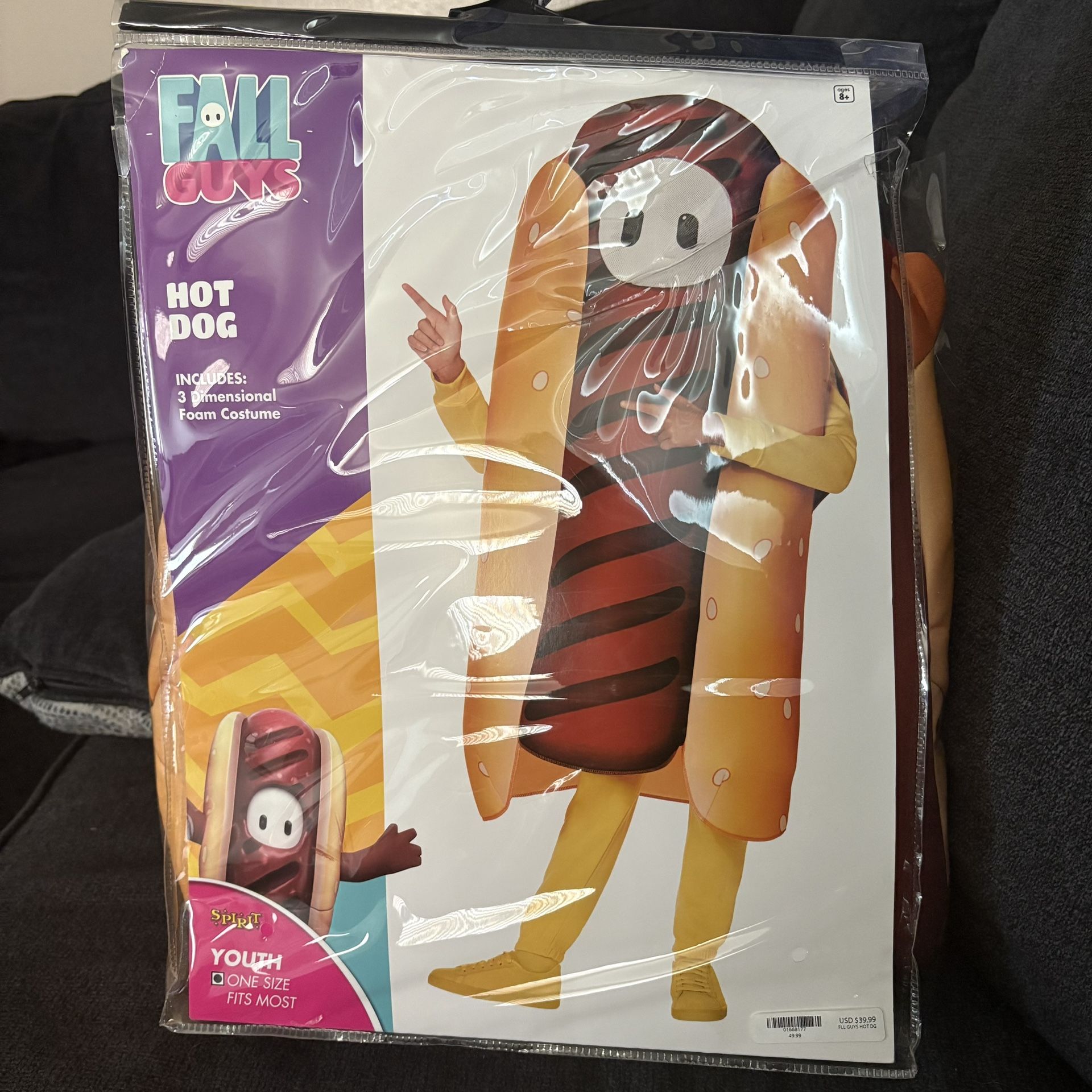 Fall Guys Hot Dog Halloween Costume