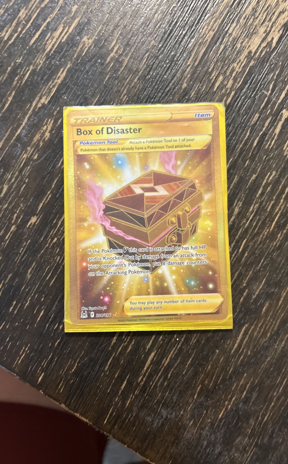 Box Of Disaster Gold Card