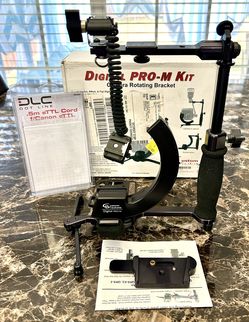 Custom Brackets Digital Pro-M Rotating Swivel 90º Elevated Camera Flash Bracket for Precise Positioning