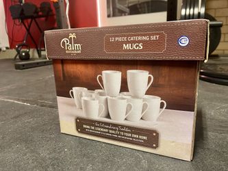 Restaurant Style Catering Mugs Set Of 12