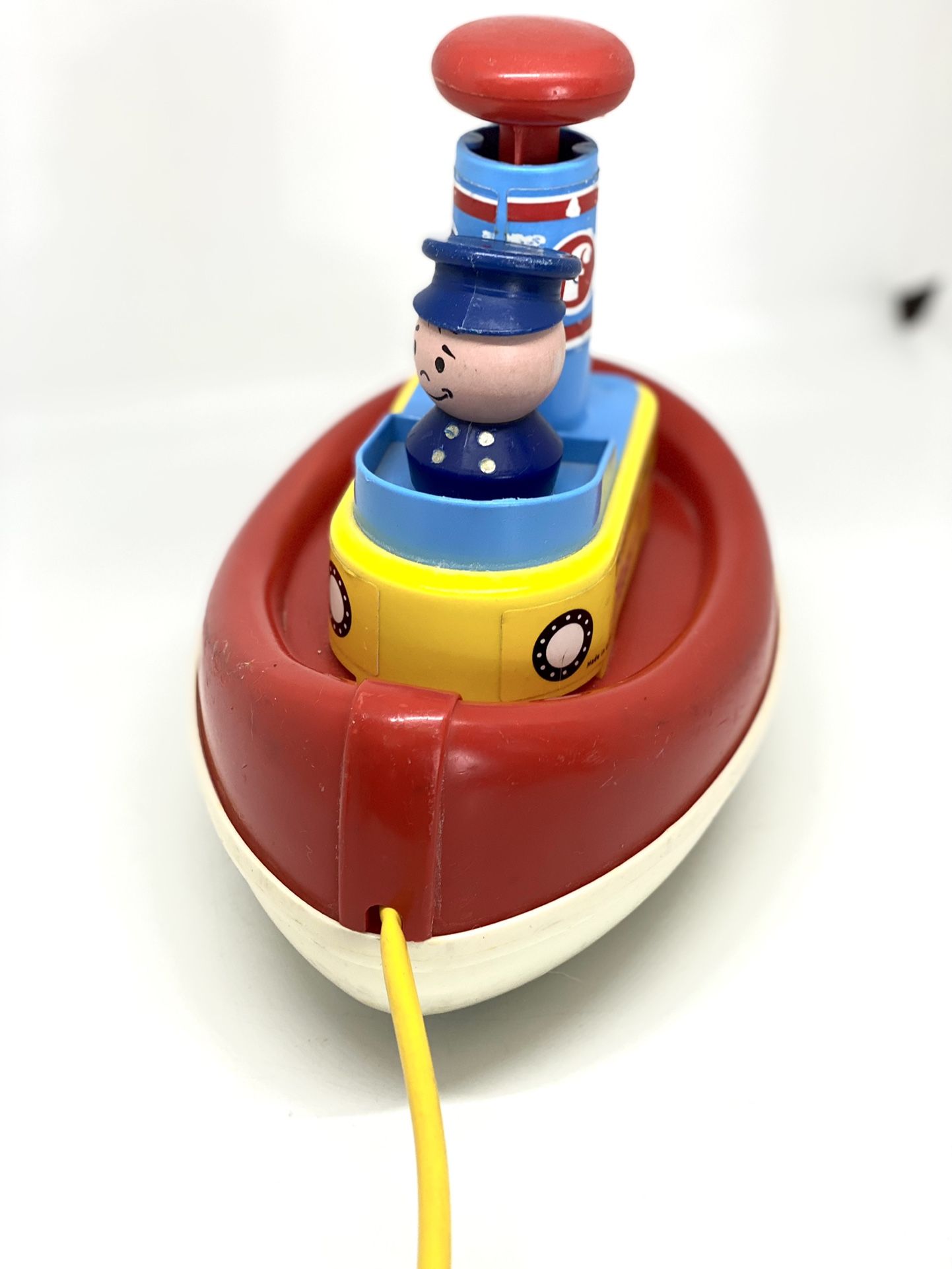 Fisher PriceVINTAGE1967 Tuggy Tooter Boat Pull Toy for Sale in
