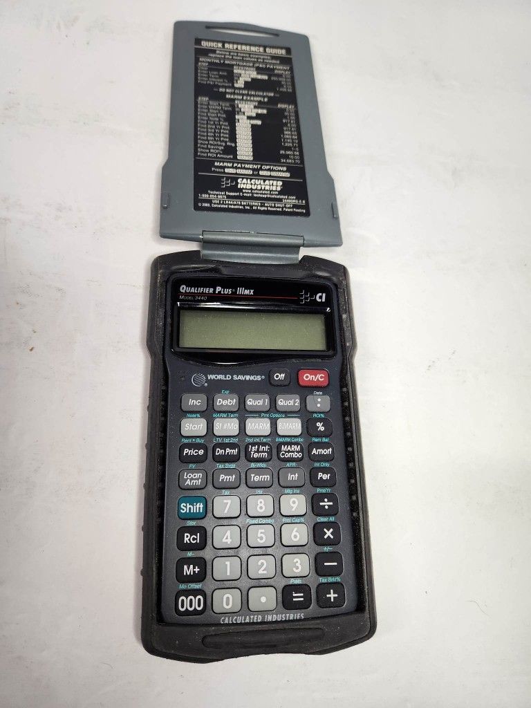 Calculated Industries Qualifier Plus IIIMX Model 3440 w/Armadillo Gear Case Real Estate Mortgage Finance