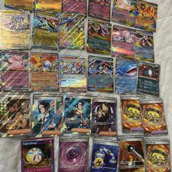 Pokemon EX, trainer, item full art bundle 29 card lot chaos rising, pitch black, ascended heroes