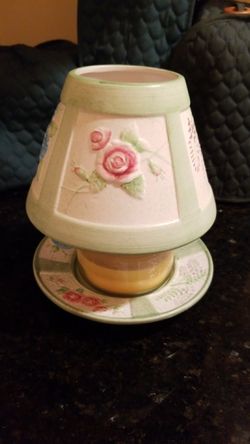 Ceramic Floral Candle Holder