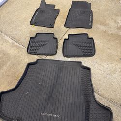 2018-2024 Toyota Camry OEM Weathermats 5 piece with trunk mat