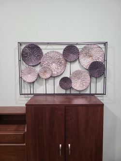 Metal Trees (Flowers?) Wall Artwork