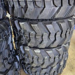 New 4x Set 10x16.5 Bobcat Tractor Skid Steer Llantas Nuevas 12 Ply 10.16.5