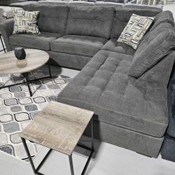 AP🎉 2 Piece Pasadena Sectional Couch With Chaise// Financing & Delivery 