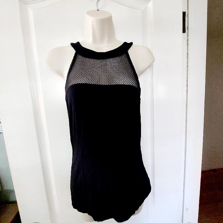 Black INC halter top lightweight size med new