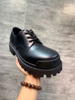 Balenciaga Men’s Leather Shoes With Box 2026 New