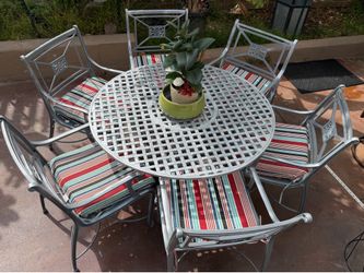 7 - Piece cast aluminum patio set