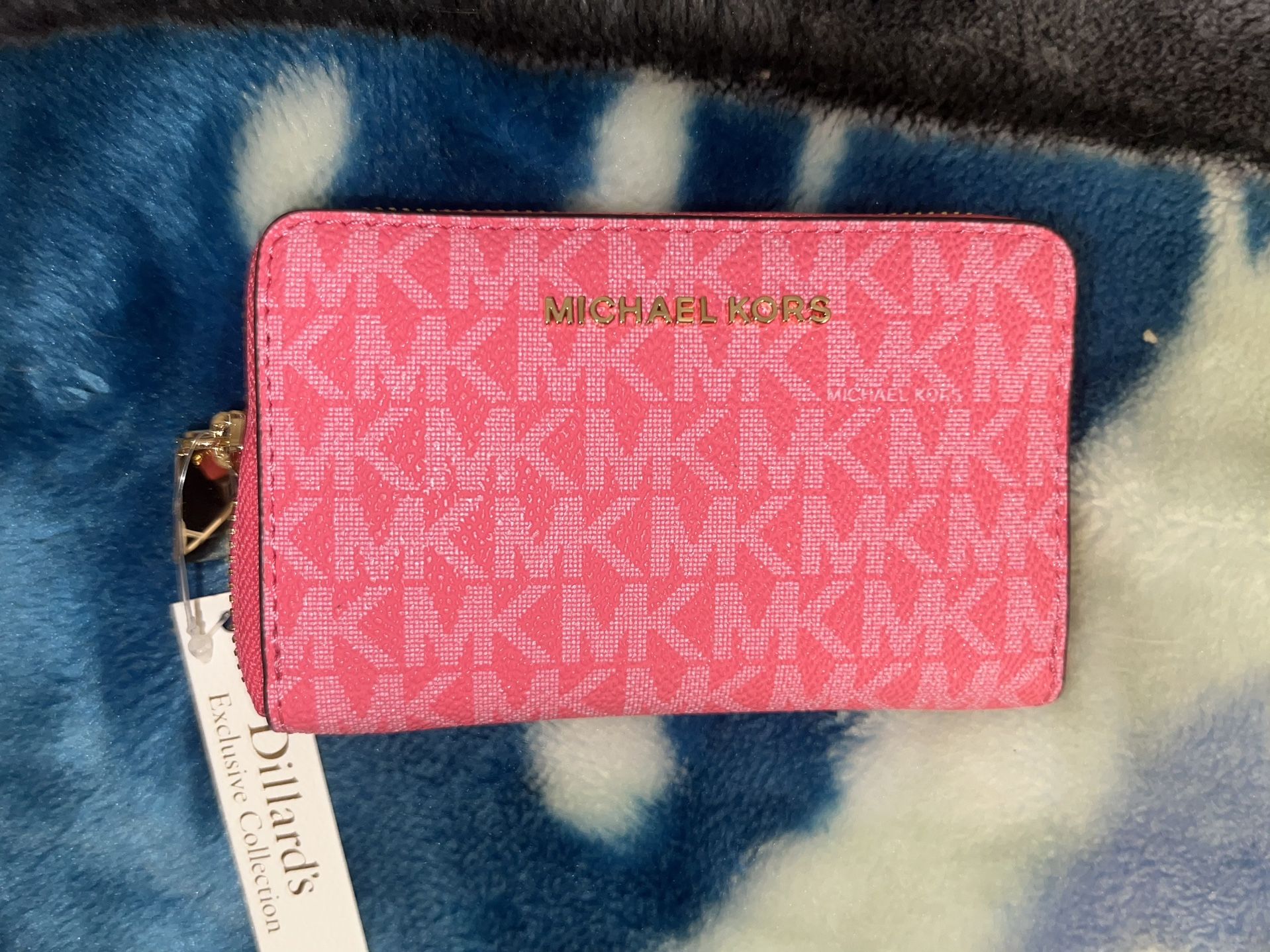 Michael Kors small pink wallet