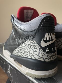 2001 Nike Air Jordan Black Cement 3 Size 11 
