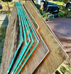 4x8 Plywood & Sheathing Stack (9 Sheets Total) - Outdoor/Formwork Use