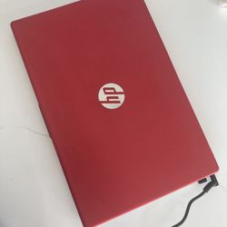 Red HP Laptop