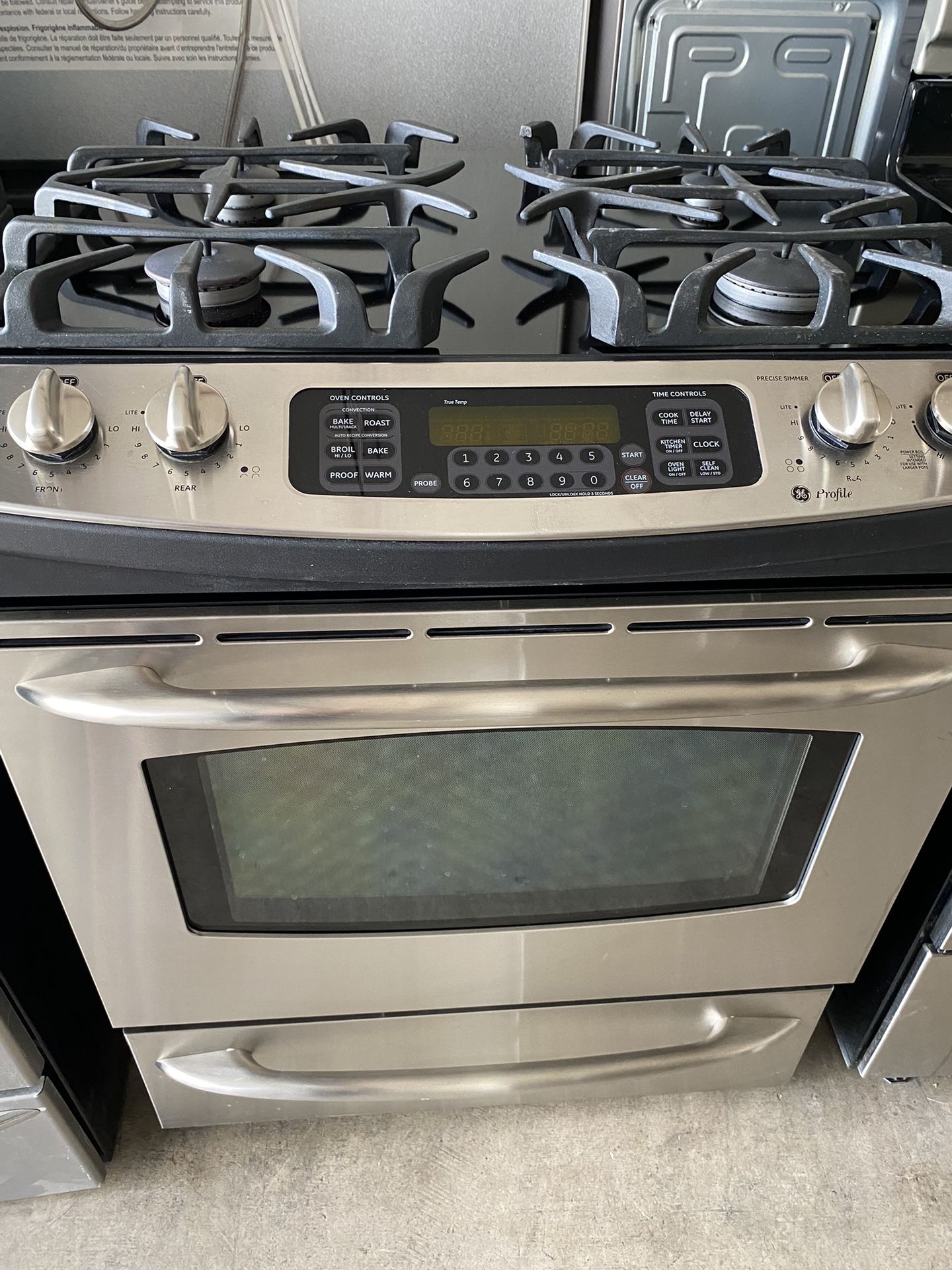 General Gas Burner Oven Electric Good Condiction