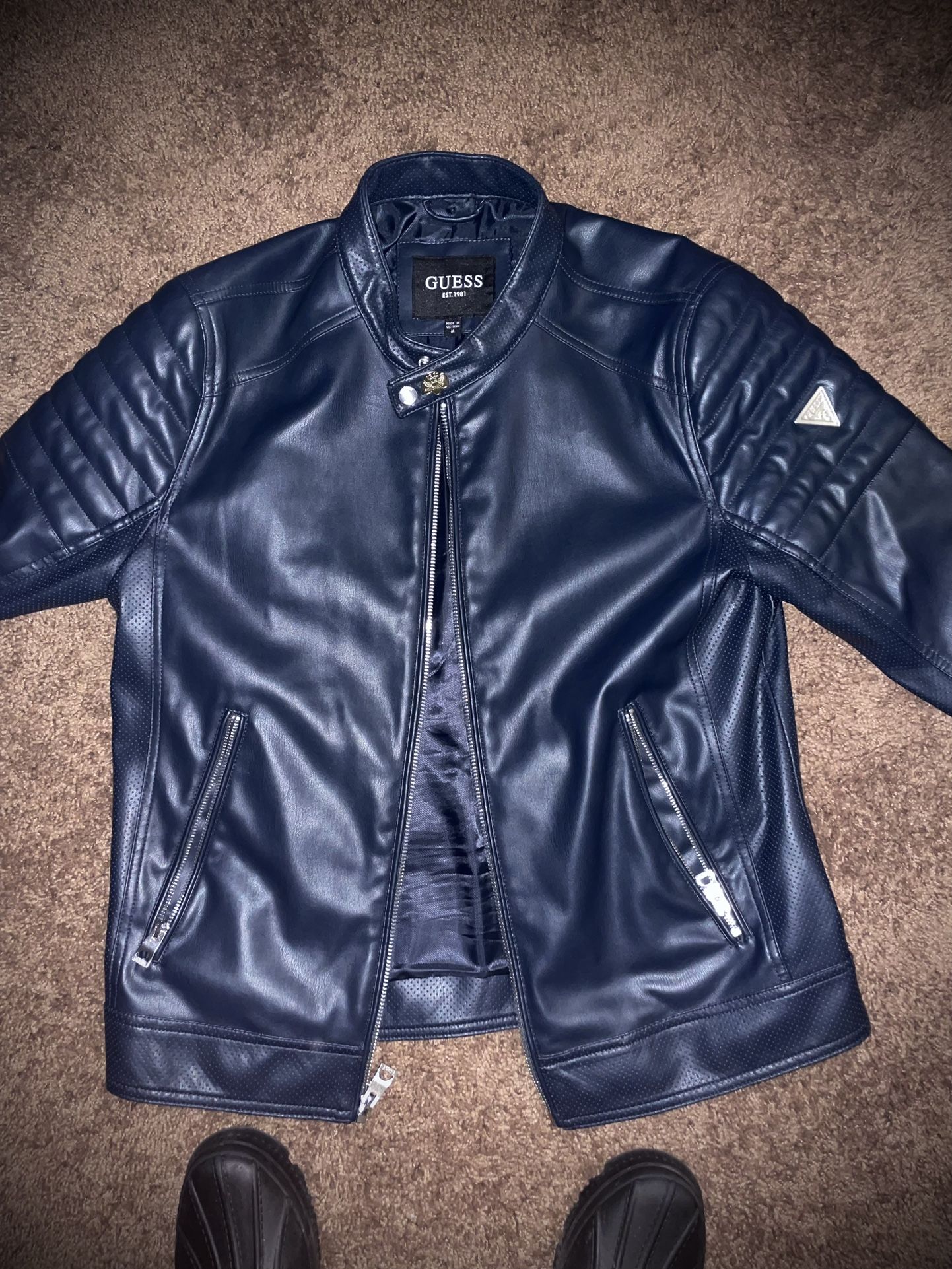 Guess Soft Leather Coat 