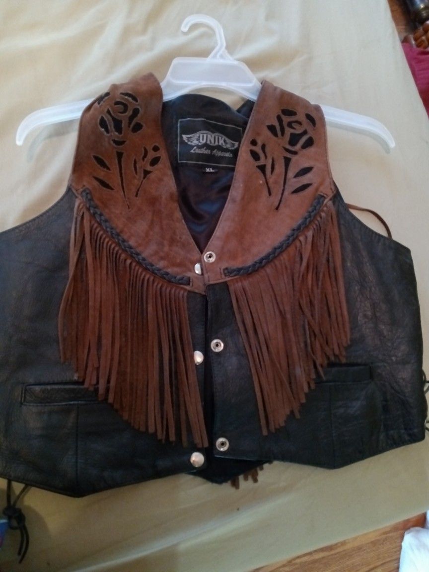 Small To Medium Ladies Leather Vest 