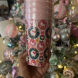 Hello Kitty, plastic cups set up Of 4