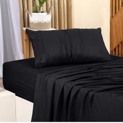 Bedding Twin Sheet Set – 6 Piece Bed Sheets for Twin Size Bed, Soft and Breathable Microfiber, Includes 2 Fitted Sheet, 2 Flat Sheet and 2 Pillowcase