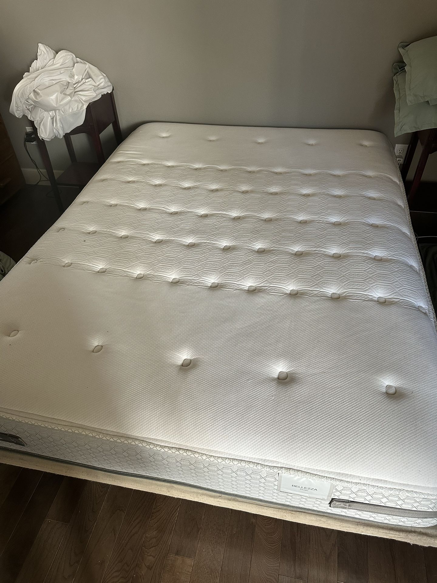Queen Sized Mattress & Bed Board and Frame
