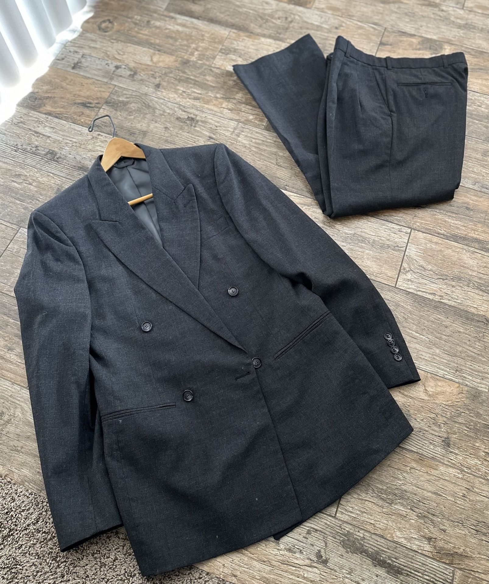 Jean-Paul Germain Double Breasted Suit Jacket And Pants