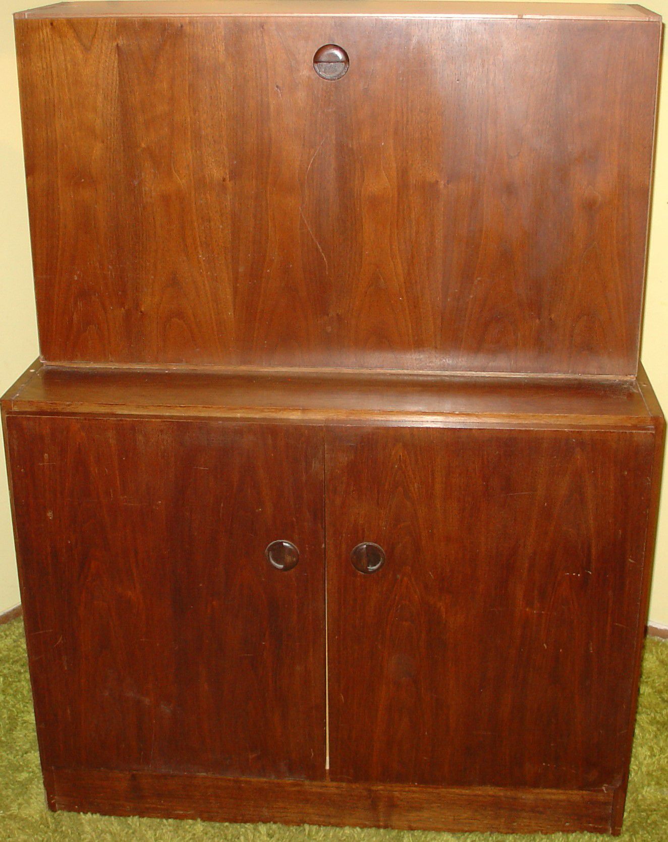 Desk Hutch Cabinet Furniture 2 Pieces