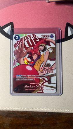 Monkey D. Luffy - One Piece x Round 1 Promo Card - OP16-095 - ENGLISH - POSSIBLE PSA 10