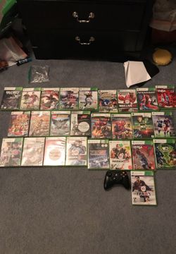 30 Xbox 360 games with one controller for $170 price is great and contact me for price discussions