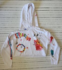 Insomniac Nocturnal Wonderland Cropped Hoodie