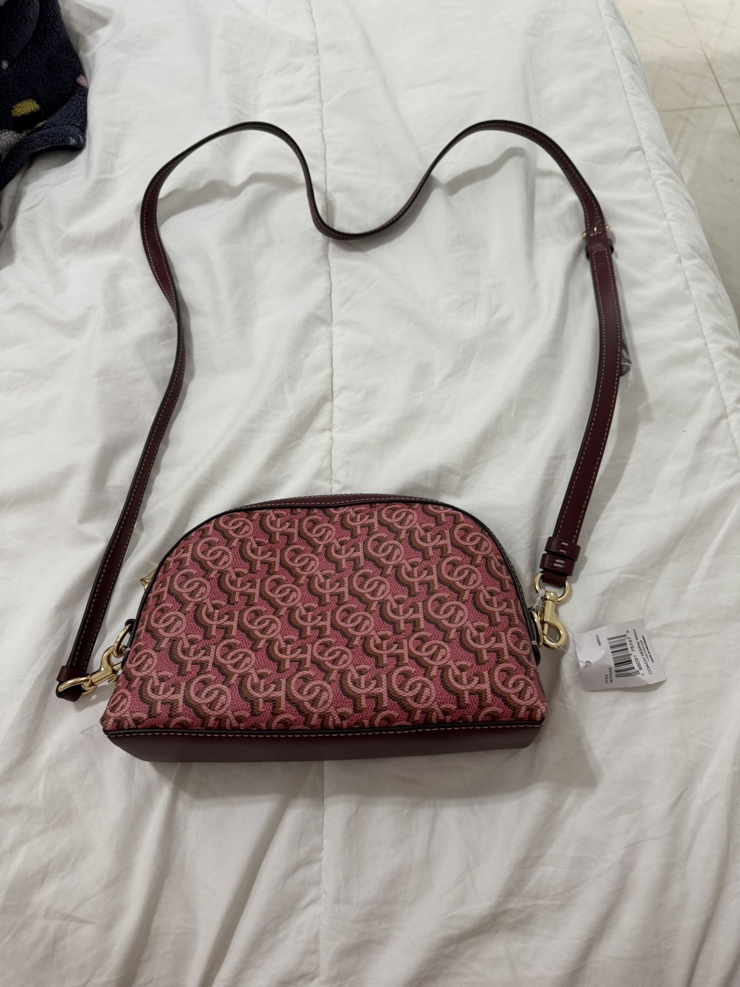 Coach Bag Purse Pink Red