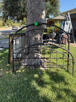 Metal Bed Headboard and Footboard Set