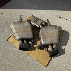 BMW 2011-2016 550i F10 EXHAUST MUFFLERS VALVED OEM