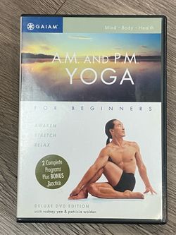 A.M. and P.M. Yoga for Beginners Deluxe DVD Edition produced by Gaiam
