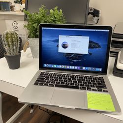 Apple 13” 2015 MacBook Pro Retina 2.9ghz Core i5 16GB RAM 500gb Flash macOS CATALINA Webcam WiFi 