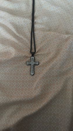 Cross necklace.