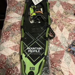 Snow shoes mountain profile