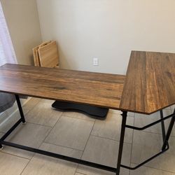 L-Shaped Wooden Office Desk